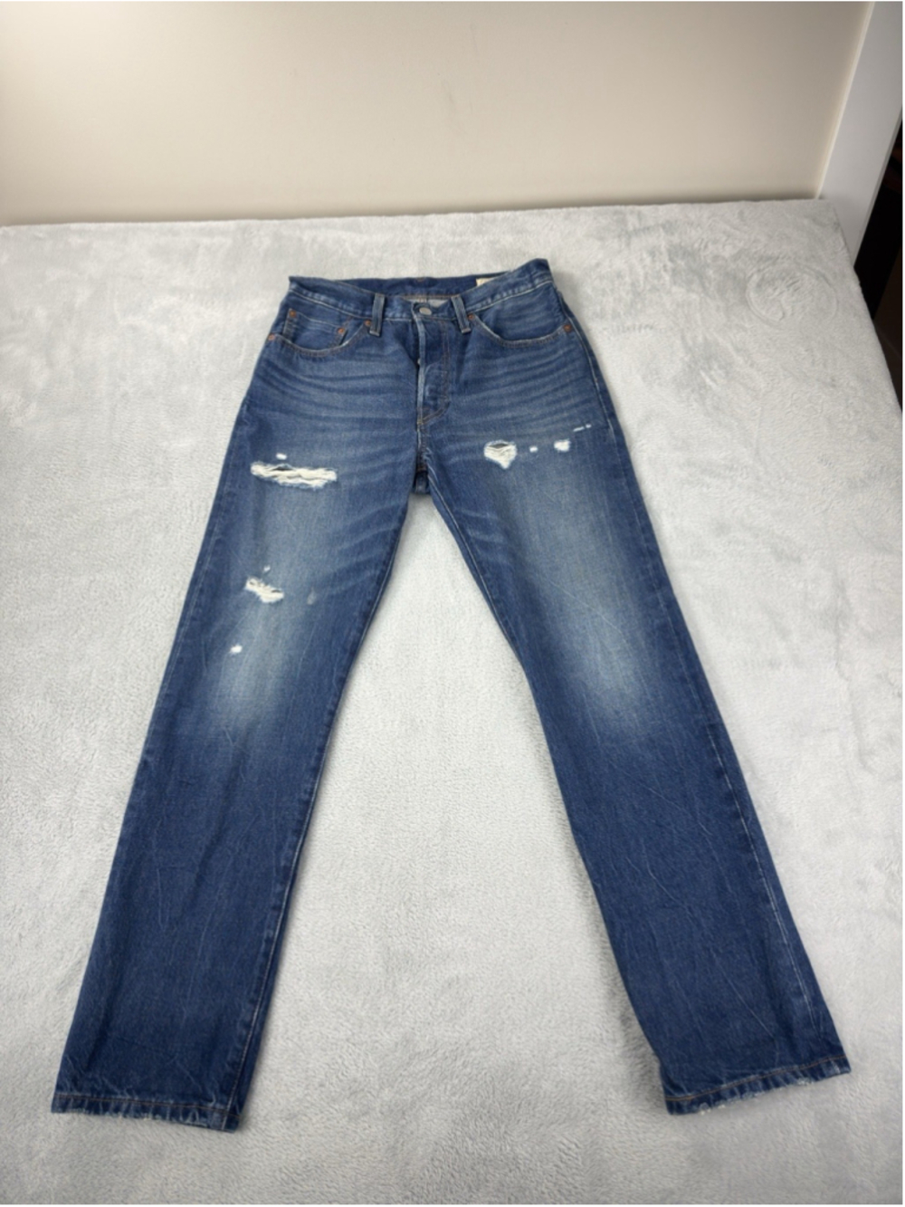 Levi's 501 150th Anniversary Men's Sz 29 W X 29 L Red Selvedge Button Fly Jeans